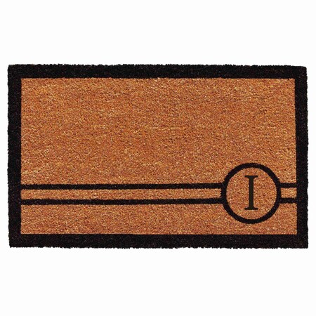 Calloway Mills Monogram Door Mat, Black, Natural, 24 in W x 36 in L 153072436I